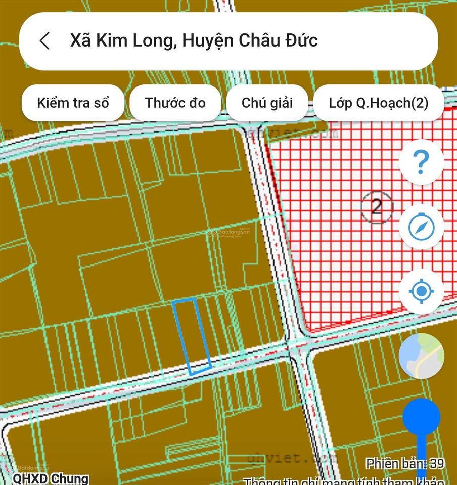 Bán lô đất khu dân cư gần vòng xoay kim long, đường nhựa tim vàng