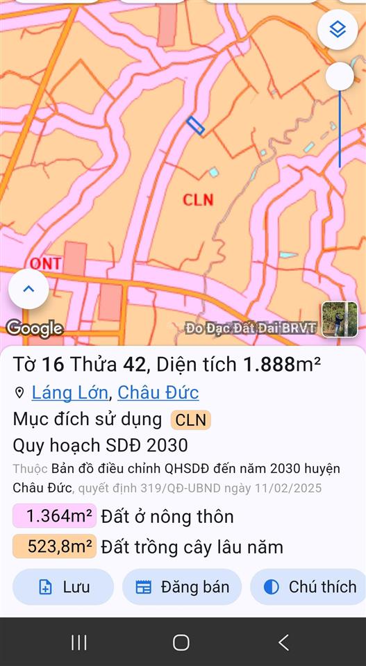 Bán 1888m2 đất láng lớn, 2 mặt đường, 8 tỉ