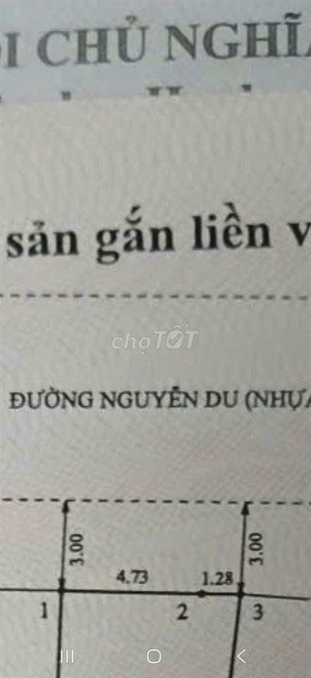 BÁN NHÀ 2 TẦNG MẶT TIỀN NGUYỄN DU DT 112m2 – CÁCH BIỂN CHỈ 200M