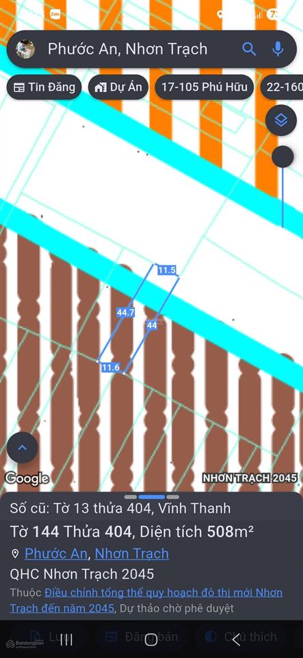 508m2 gần đường 25c đi sân bay long thành. đường xe hơi, quy hoạch ont. sổ riêng. giá chỉ 1.5 tỷ