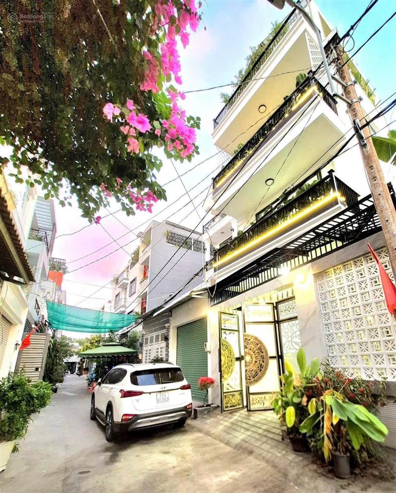Hot! bán gấp nhà mới đẹp 4 tầng, 6x20m, giá 6.99 tỷ, hẻm xe hơi đào tông nguyên, tt nhà bè