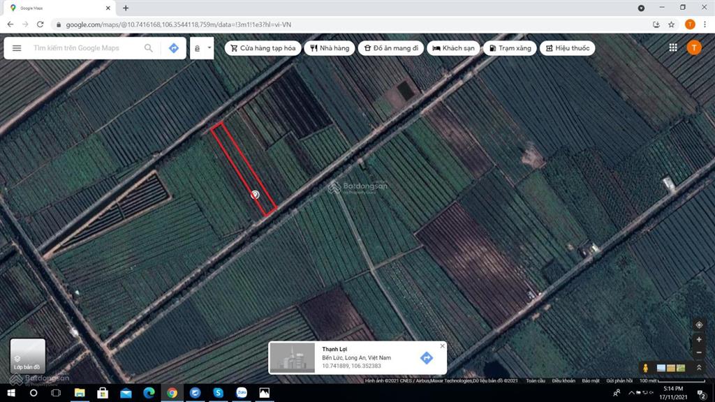 Bán 2.845m2 đất  ấp 4, thạnh lợi, bến lức, long an. giá 2.2 tỷ