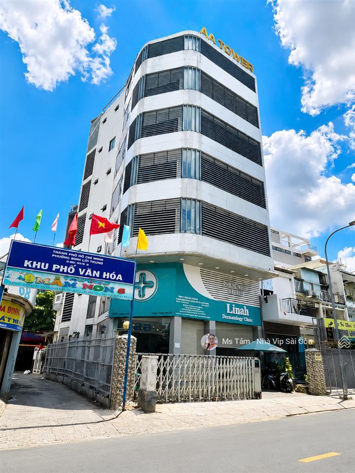 Cho thuê tòa building 120tr góc nguyễn văn đậu bình thạnh  chỉ 120tr/th  0932 723 *** ms tâm