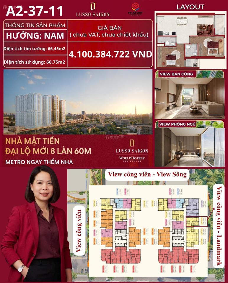 Căn 3pn góc bo cong view landmark 81 hàng hiếm tại lusso saigon  giá chỉ 5.1 tỷ