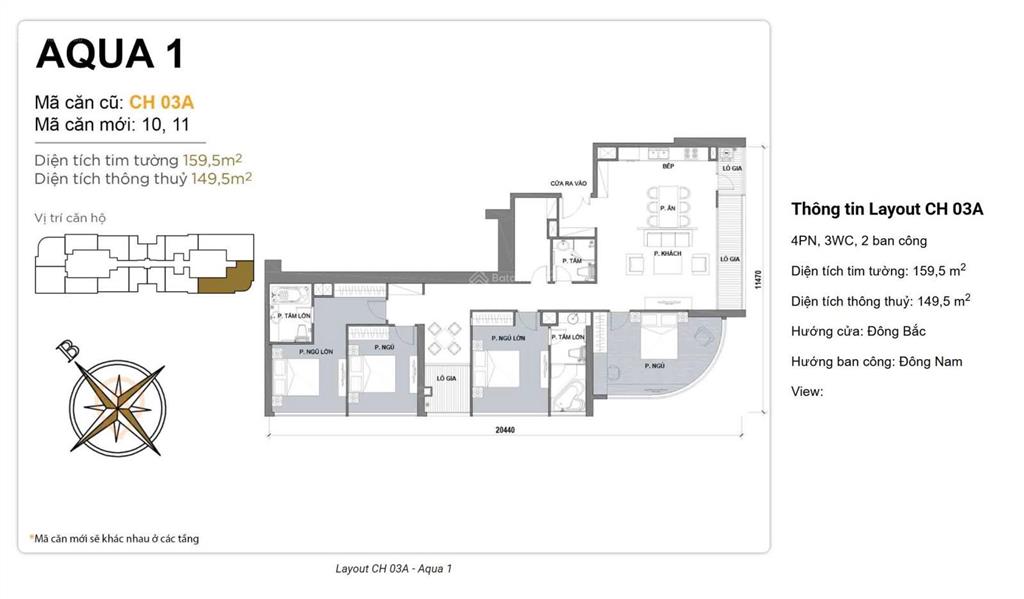 Căn hộ 4pn vinhomes golden river, bến nghé, quận 1, giá bán 57 tỷ có sổ