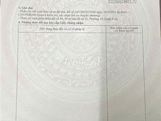 BÁN NHÀ MT LÝ CHIÊU HOÀNG, P. BÌNH PHÚ, Q.6, 10 TỶ
