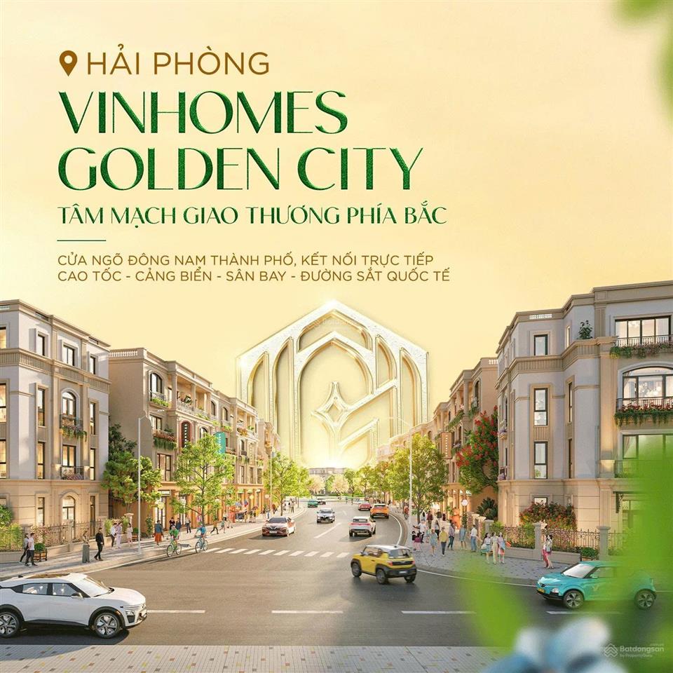 Bán biệt thự tại vinhomes golden city, 6,384 tỷ, 75 m2 chỉ với giá tốt