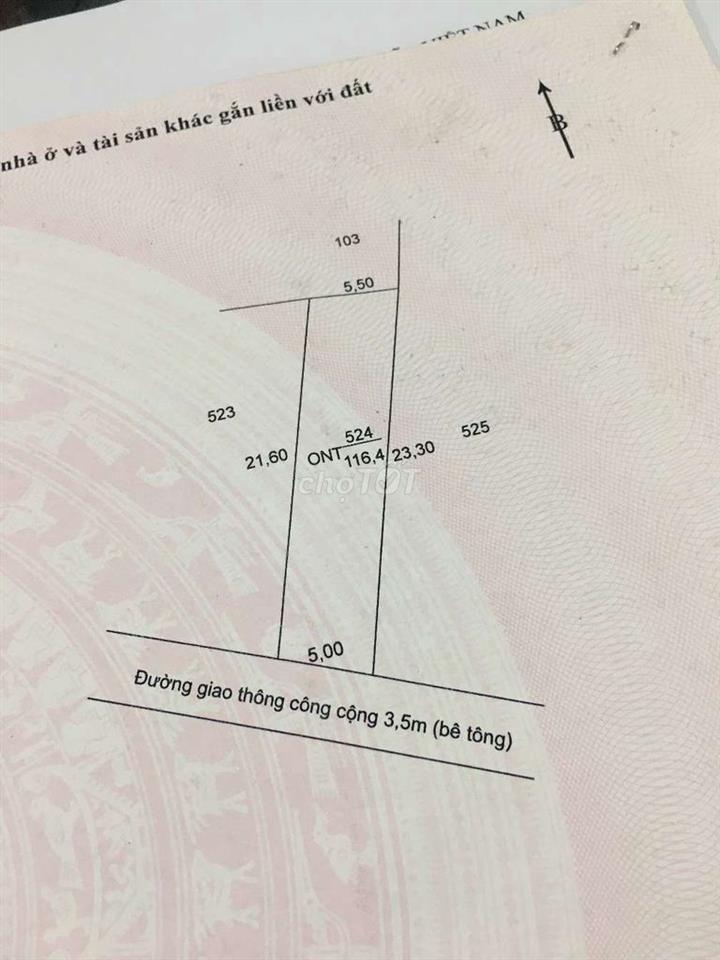chính chủ bán đất thổ cư