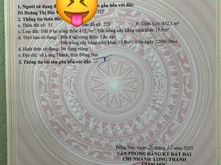 Chính chủ gửi bán đất trung tâm long thành. giá bao rẽ nhất khu vực  0904 433 ***