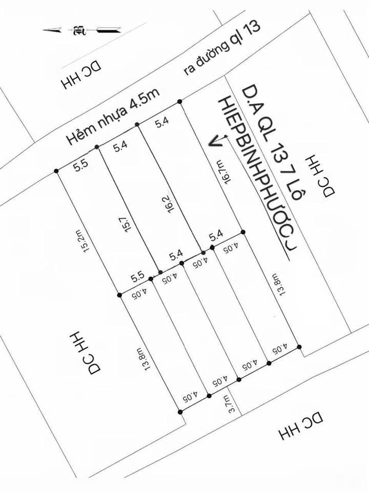Bán lô f0, đường số 9, sát vạn phúc, giá từ 4.6 tỷ