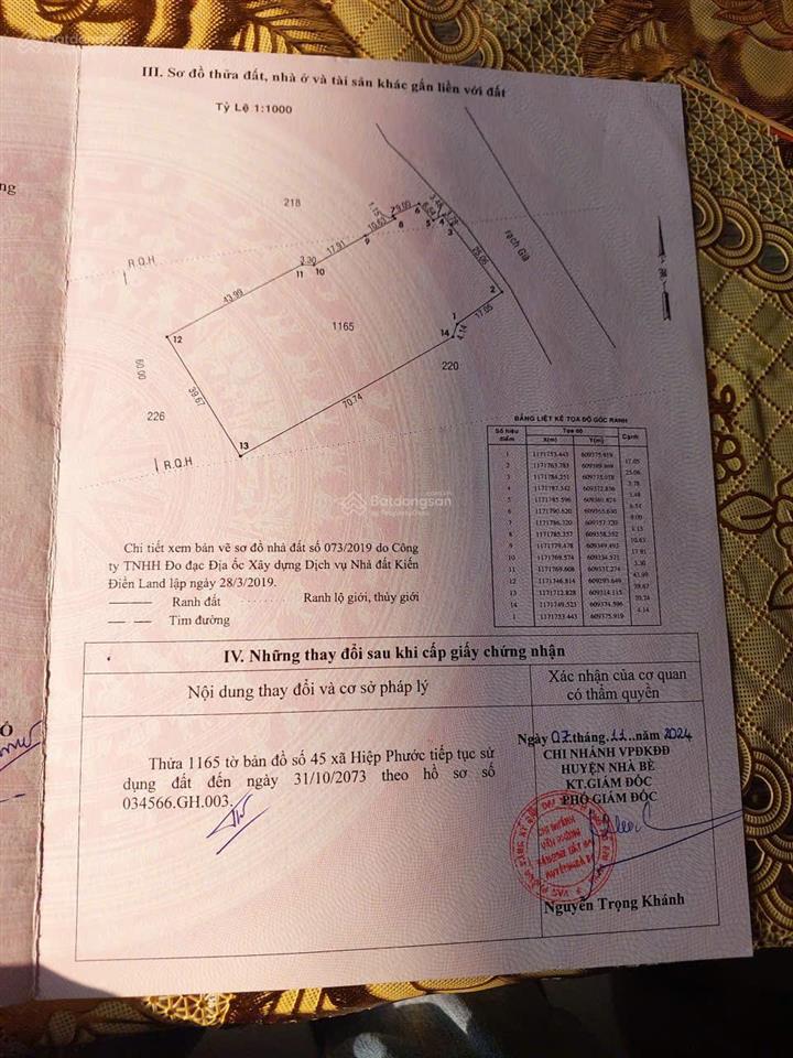 Bán 3436m2 đất nông nghiệp thanh niên xung phong, xã hiệp phước, nhà bè