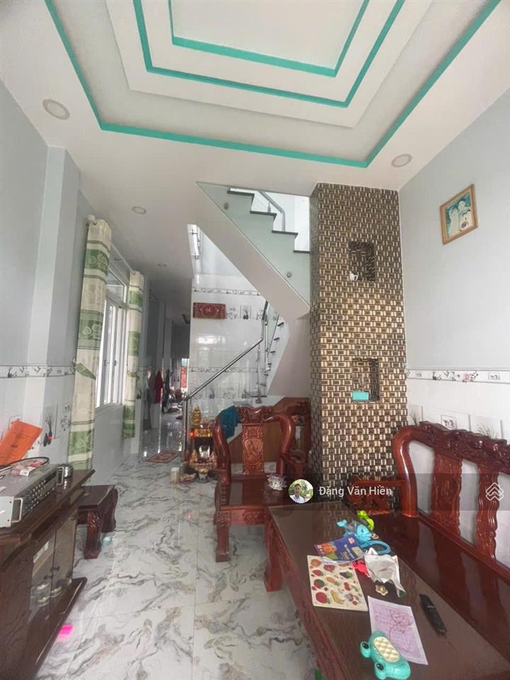 Nhà mới 1 trệt 1 lầu diện tích sd 156m2, full thổ cư, sổ hồng riêng 4.2 tỷ