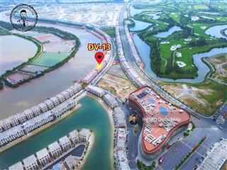 Nhà phố view sông đảo vua  căn đv13 tặng 100m2 sân vườn mặt sông, mặt tiền 6m sát vincom mega mall