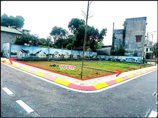 Lô góc 100m2 full thổ cư hàng f0 sát trục chính đại học quốc gia hà đường thông 2 ô tô tránh 2,5 tỷ