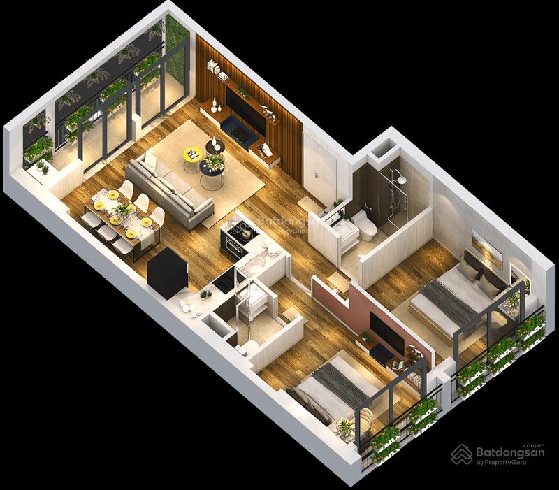 Bán căn 2pn 70m2 anland complex giá 5,4 tỷ