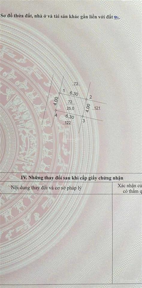 Nhà riêng bán tại ngõ 804, quang trung, 4,5 tỷ, dt 25m2