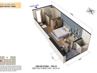 Chỉ từ 1,5 tỷ , chiết khấu 22.5% khai thác cho thuê 20tr 30tr/tháng sun centro town