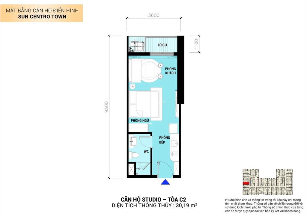 Chỉ từ 1,590 tỷ , chiết khấu 23.5% khai thác cho thuê 20tr 30tr/tháng sun centro town