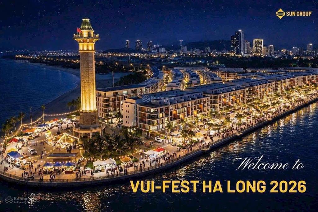 Mở bán quỹ ngoại giao shophouse mặt cảng tàu sun porto town trung tâm du lịch bãi cháy