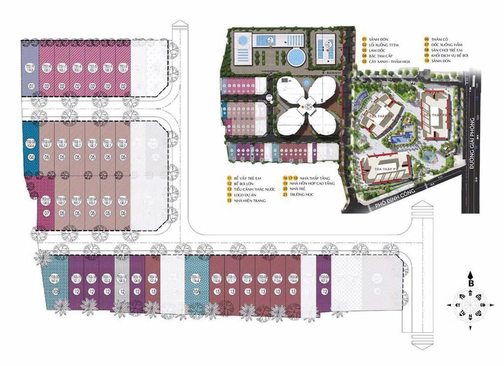 Bán gấp lô ngoại giao liền kề 360 giải phóng  hướng đông nam