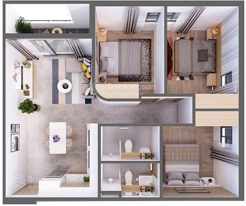 Căn hộ 3pn, 76m2 aurora residence không gian sống hiện đại, đẹp giữa lòng thành phố