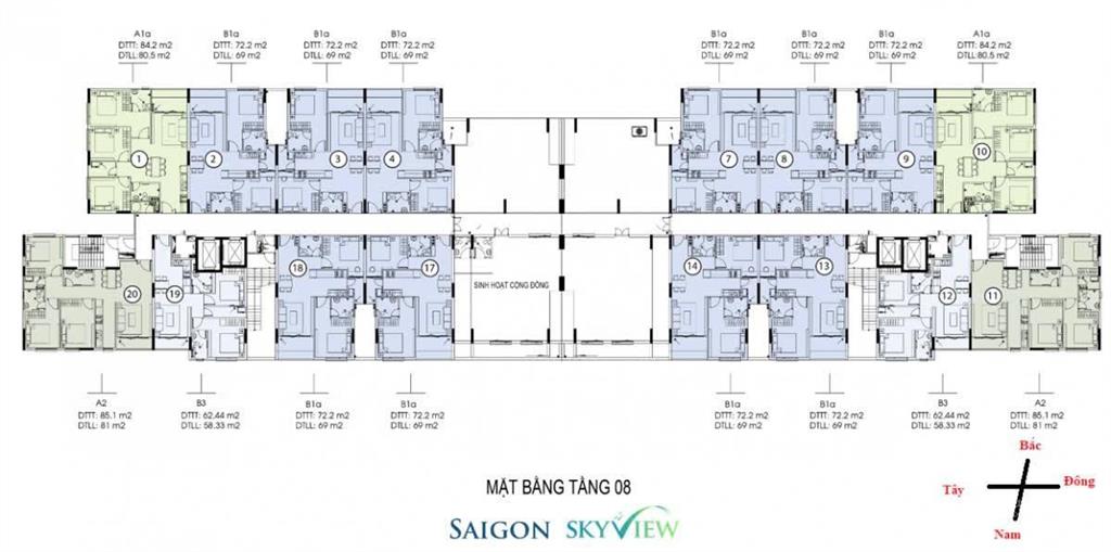 Bán căn hộ skyview 2pn, 2wc mặt tiền ql50 & tạ quang bửu (cạnh bến xe quận 8) 4,8 tỷ