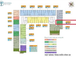 Cần bán căn hộ chung cư cao cấp sentosa sky park 1,5 ngủ full đồ