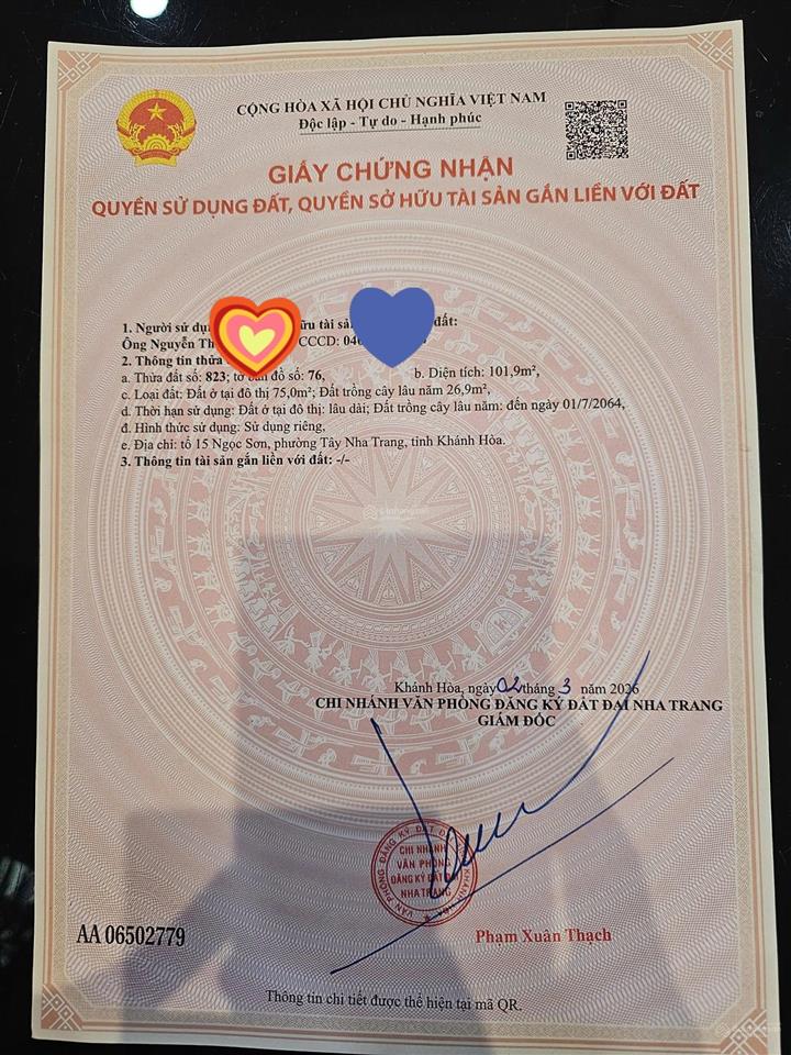 Bán lô đất mặt tiền ngô đến gần tháp bà ponagar