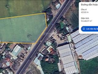 Bán đất 10.000m2 (1ha) đất (ngang hơn 60m) mặt tiền ql1a bến lức, long an