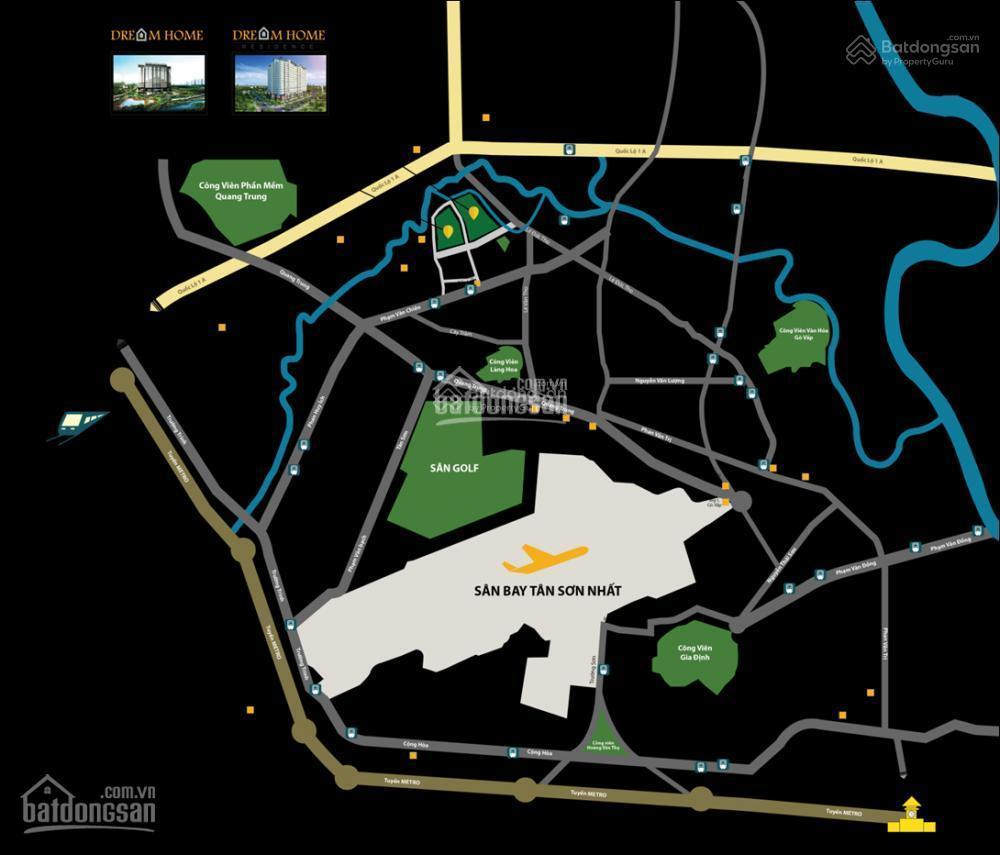 Cho thuê ch full nội thất dream home residence, 62m2, 2wc, 1pk, bếp, giá 9 tr/th 0906 338 ***