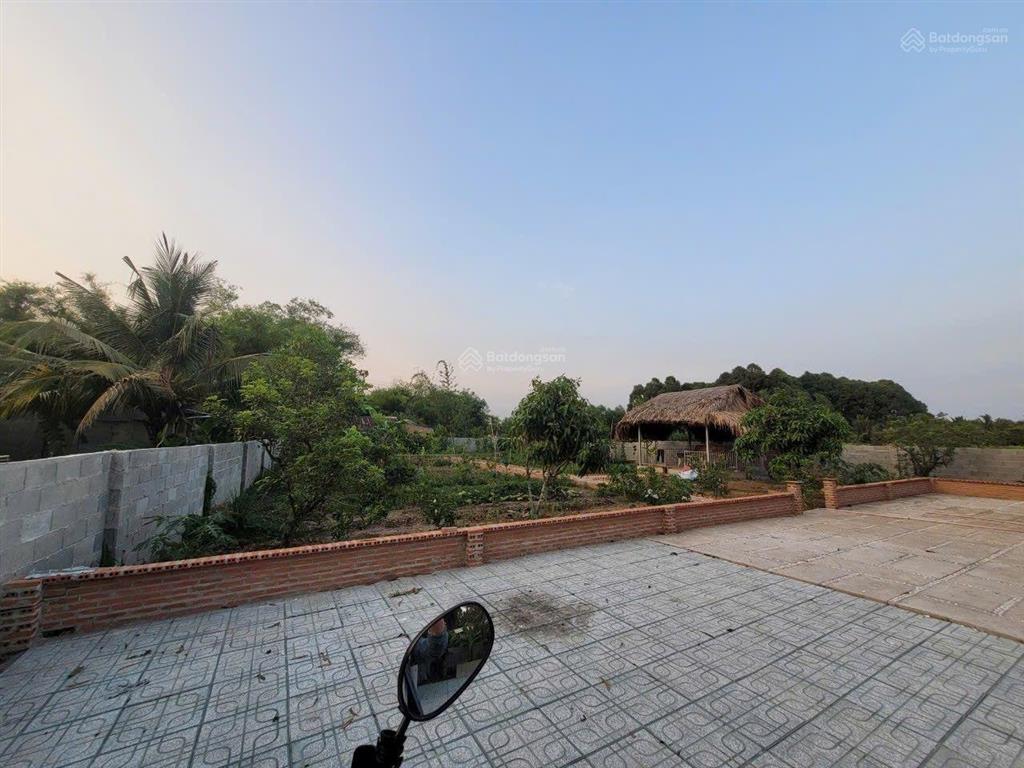 Bán nhà vườn có sẵn nhà chòi. nhà cấp 4 vườn cây ăn trái. xã hiệp hòa long an hướng gần sân golf