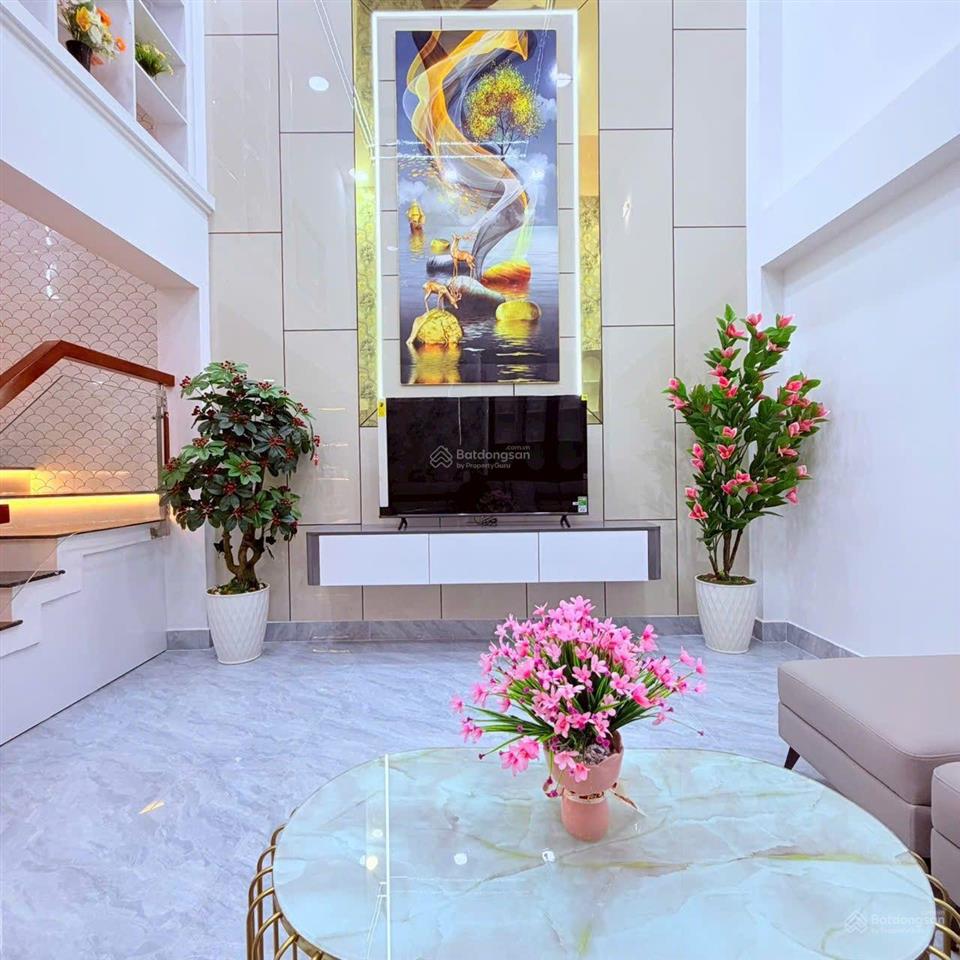 Bán nhà xây mới đường phan huy ích f12 gò vấp diện tích 4 x 12 trệt lửng 3 lầu dt sàn 164