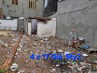 Bán đất đường nguyễn văn quá q12 diện tích  4 x 17 giá 5ty2