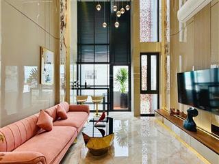 Luxury đẹp mê lòng người đường lê văn thọ, p14 gò vấp  hẻm rộng 6m trệt lửng 4 lầu 4 x 18