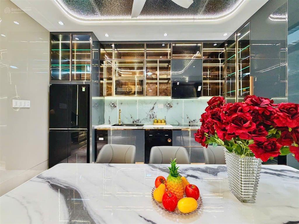 Luxury đẹp mê lòng người đường lê văn thọ, p.14 gò vấp  hẻm rộng 6m trệt lửng 4 lầu 4 x 18