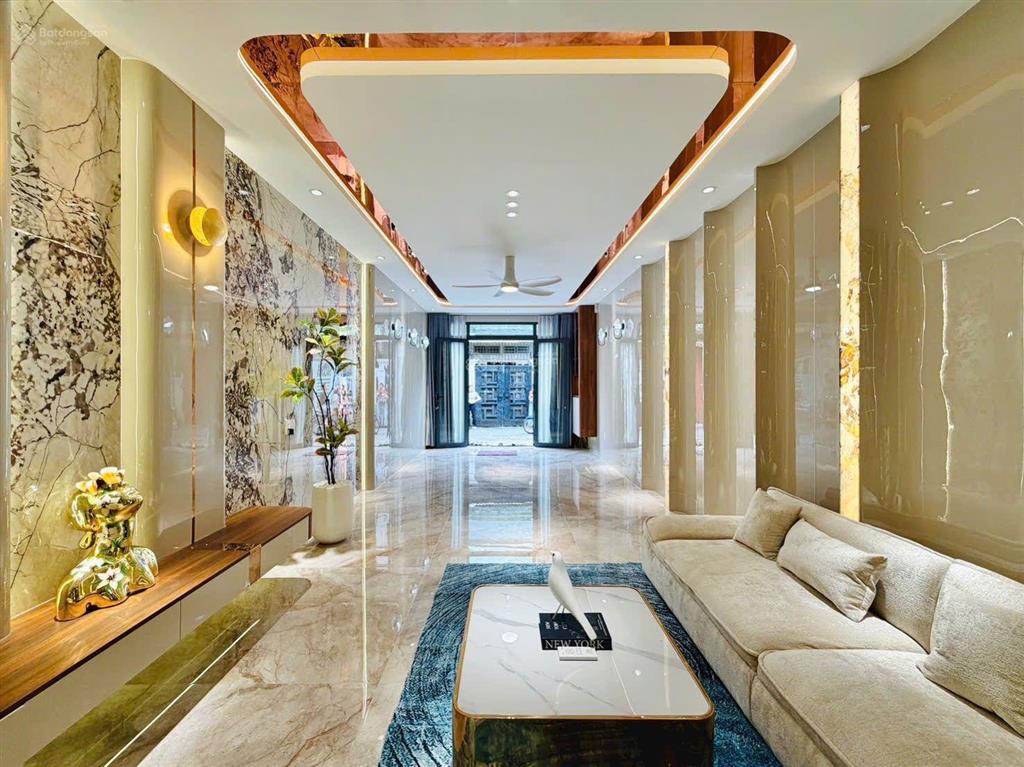 Luxury đẹp mê lòng người đường lê văn thọ, p.14 gò vấp  hẻm rộng 6m trệt lửng 4 lầu 4 x 18