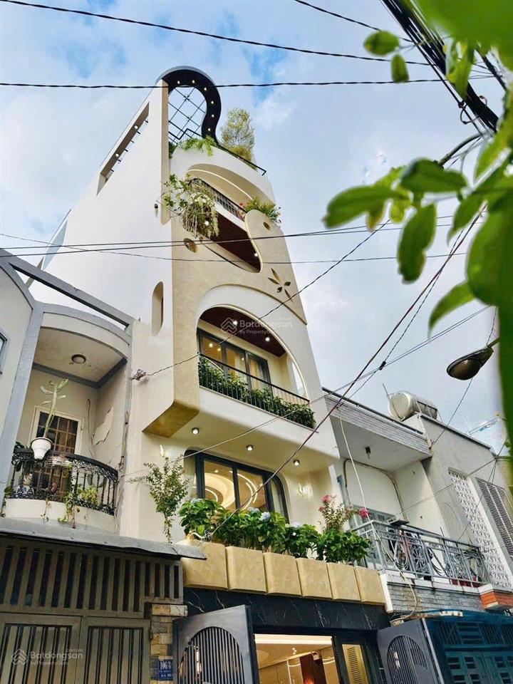 Nhà phố thiết kế hiện đại có thang máy 1 xẹt bờ kè kênh tham lương xây mới lửng 4 lầu hẻm thông 6m