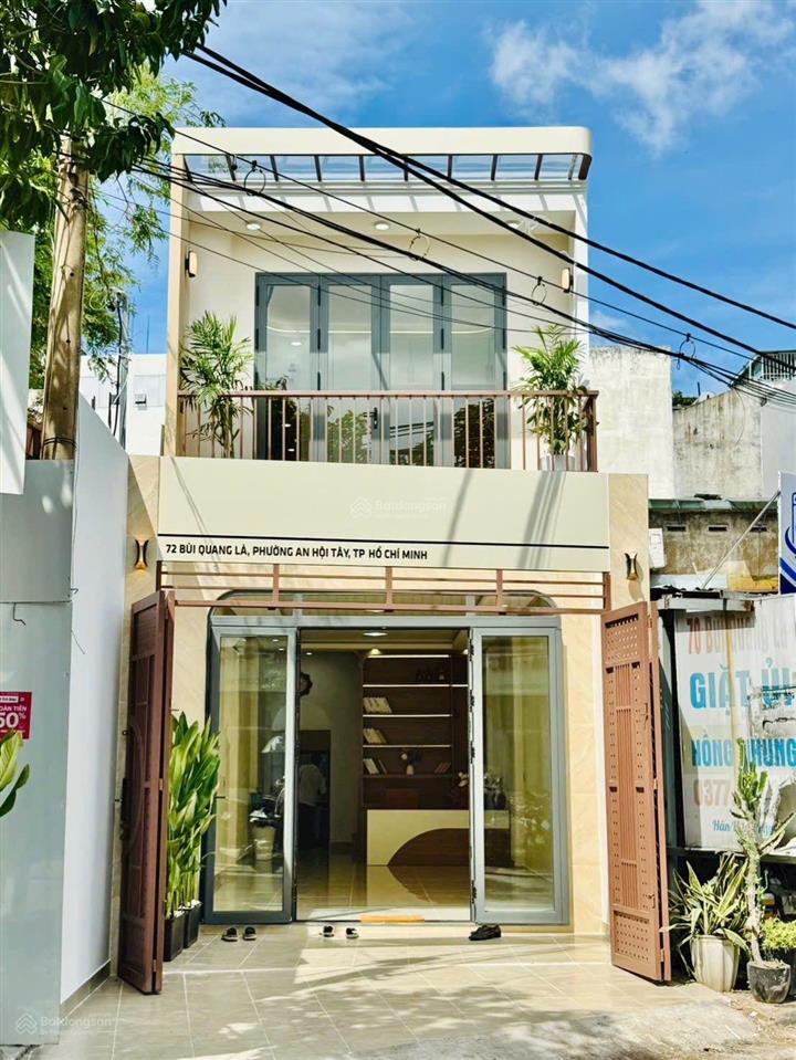 Nhà đẹp mặt tiền buôn bán kinh doanh đa ngành nghề đường bùi quang là p12 gò vấp 4x20 nở hậu 7.6m