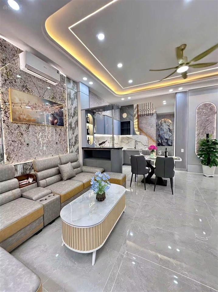 Nhà thang máy phân khúc hơn 7 tỷ diện tích đẹp xây mới trệt lửng 3 lầu sát bờ kè tiềm năng