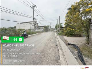Đất 26m x 90m2144m2 mặt tiền võ thị đầy  gần bùi công trừng. đường nhựa 12m giá tốt nhất hóc môn