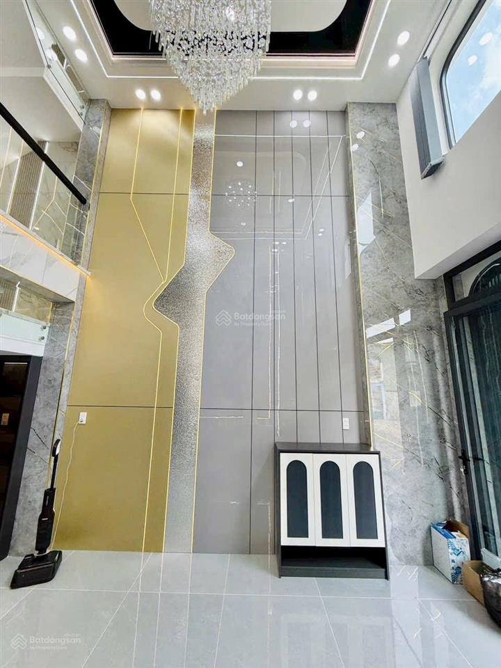 Nhà 1 lửng 3 lầu full nt cao cấp  giá tốt sát gò vấp dt 4m x 14m  gần tô ngọc vân  ngã tư ga