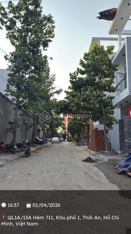 Đất 6mx14m  83.4m2 góc 2 mặt tiền khu nam long gần nguyễn oanh gò vấp. gần cầu an lộc  ngã tư ga