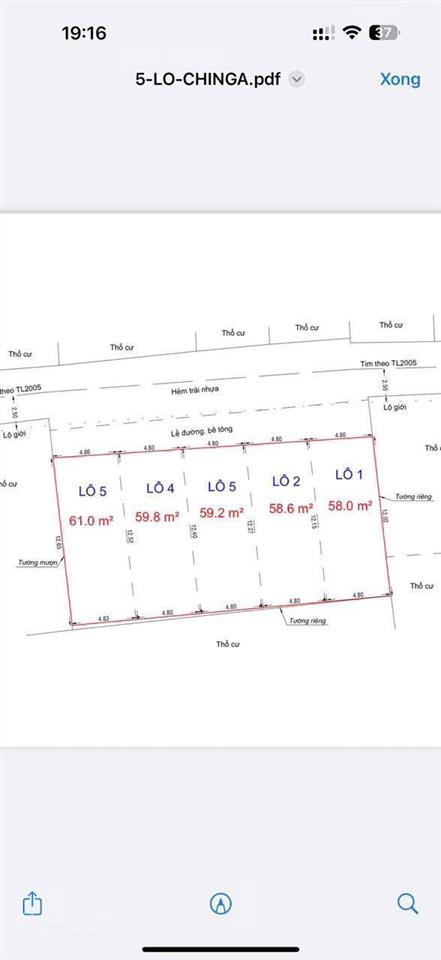 Đất đẹp hẻm 7m sát cầu an lộc1 trục hà huy giáp. dt 4.8m x 15m  xây cao tầng. sát gò vấp  giá ẻ