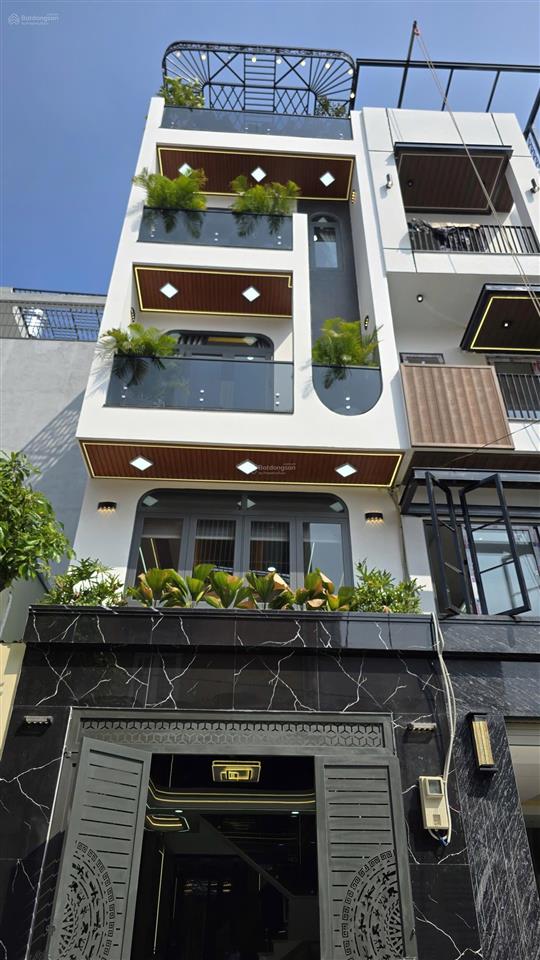 Siêu phẩm 1 lửng 3 lầu hẻm 8m vào 1 trục sát ngã tư ga  gần gò vấp. dt. 4m x 16m nội thất cao cấp