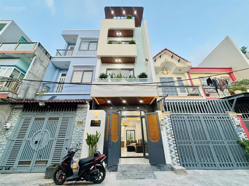 Nhà 3 lầu xây mới full nt cao cấp  tl19 gần nguyễn oanh gò vấp giá tốt thị trường hẻm 6m