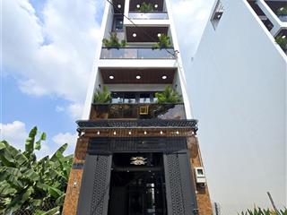 Giảm 600 triệu.nhà phố + thang máy cao cấp hẻm thông 8m hà huy giáp  ngã tư ga.dt.4m x 20m .vip