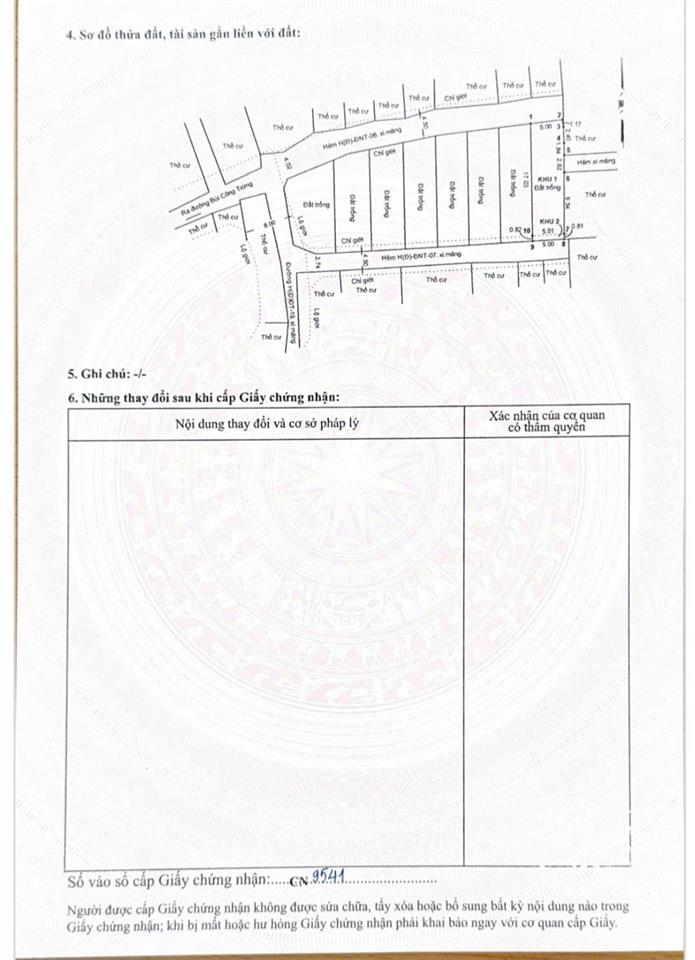 Bán đất sổ hồng riêng đường bùi công trừng, xã đông thạnh, huyện hóc môn cũ diện tích 5x19 mét