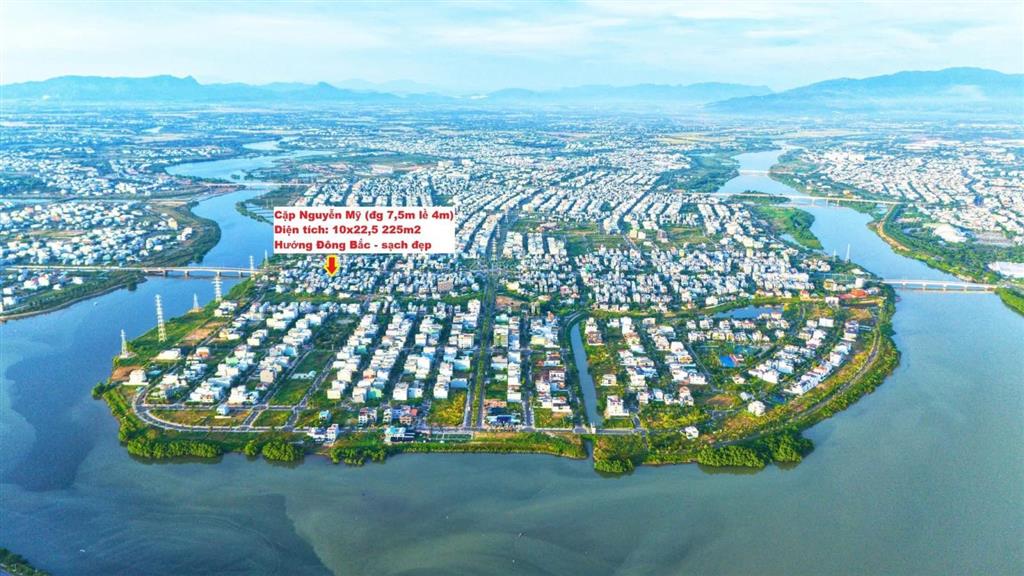 Bán đất đường nguyễn mỹ hoà xuân diện tích 10x22,5 225m2 được xây 9 tầng cạnh sông hàn