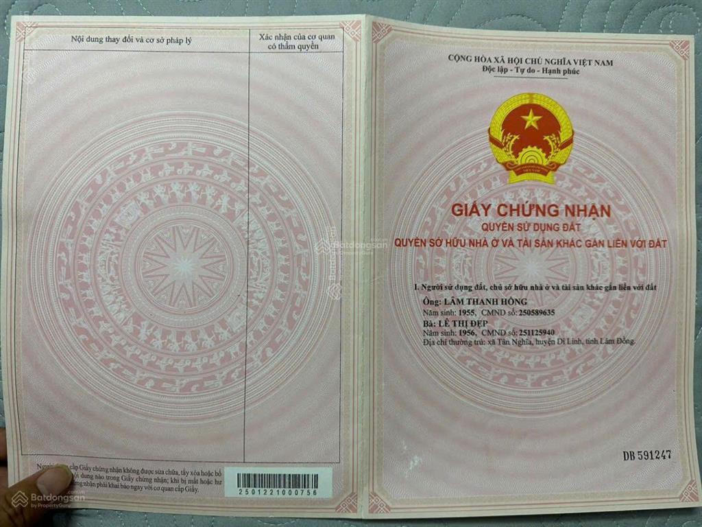 Cần tiền bán gấp 8.370m² đất di linh view sông đồng nai, mặt tiền đẹp  giá chỉ 4,6 tỷ