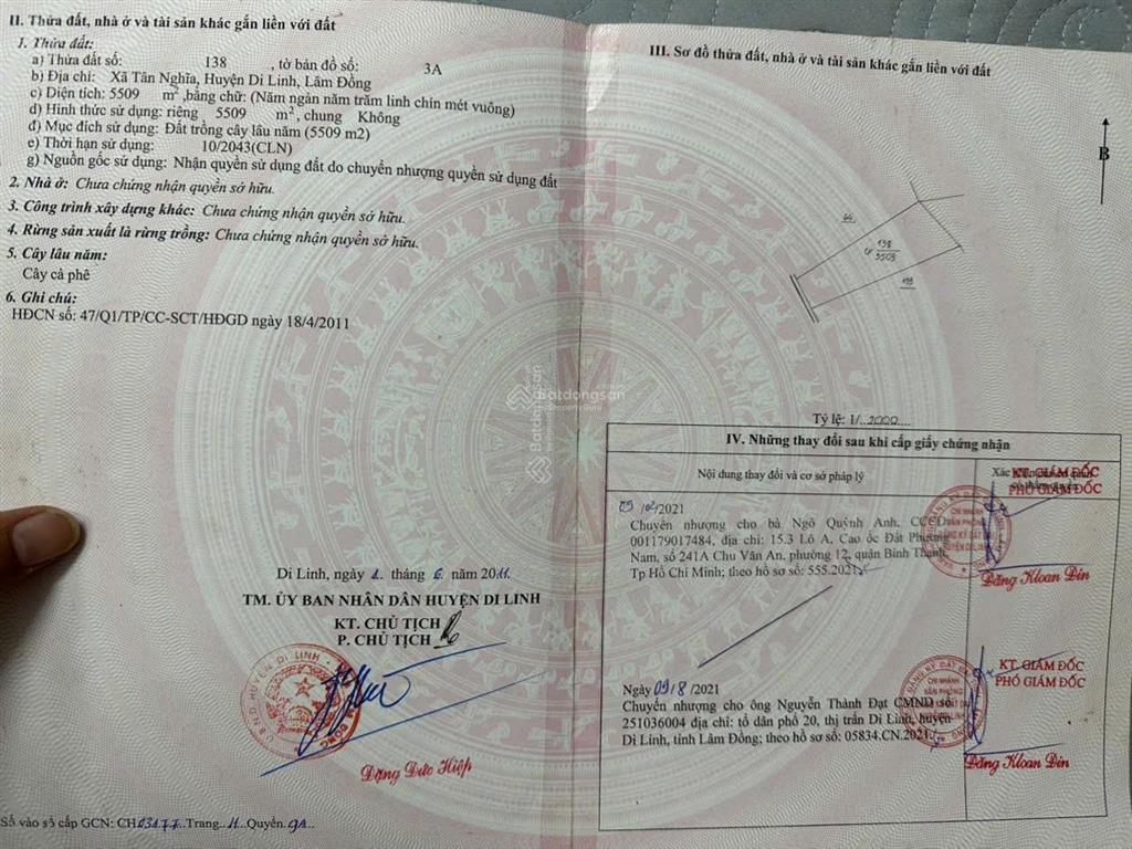 Cần tiền bán gấp 8.370m² đất di linh view sông đồng nai, mặt tiền đẹp  giá chỉ 4,6 tỷ